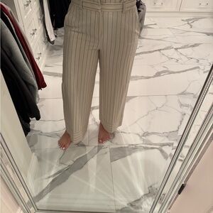 Banana Republic Beige Striped Pants